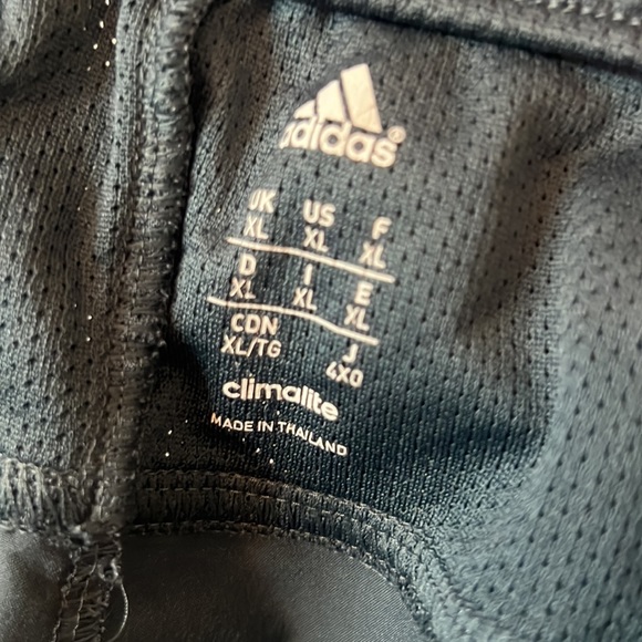 Adidas track pull on  pants greyish blue XL climalite with pockets workout pants - Picture 5 of 13